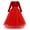 Red, variant on IBTOM CASTLE Flower Little Girl Tulle V-Neck Velvet Shiny Sequins Bridesmaid Dress for Kids Wedding Dance Party Pageant Communion Princess Gowns 4-5 Years Red