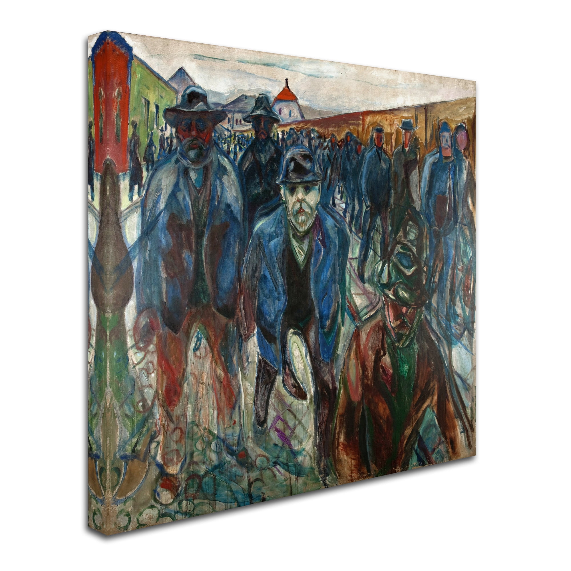Trademark Fine Art 'Workers On Their Way Home' Canvas Art by Edvard Munch