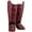 Crimson, variant on T3 LX Striking Shinguards - Brown, Large