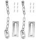 thumbnail image 5 of ELAYARD 2Ud Cerradura De Cadena Para Puerta De Seguridad Con Inoxidable Color Plata, 5 of 8