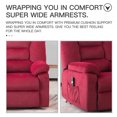 thumbnail image 5 of SEGMART Recliner Chair, Power Lift Electric Recliner for Elderly, Plush Velvet Motorized Living Room Chair with Remote Control and Side Pocket, Modern Chaise Lounge for Bedroom, Living Room, SS444, 5 of 10