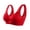 Red, variant on 2 Pack Wireless Seamless Sports Bras for Women High Impact Supportive Bras for Large Bust