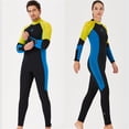 thumbnail image 4 of Traje de trabajo completo Traje de cuerpo completo para hombres y mujeres Actividades deportivas de agua de una pieza en agua fría para snorkeling Surfing Spearfishing Woman / Amarillo XL Advancent OD017131-23, 4 of 7
