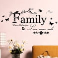 thumbnail image 3 of Vikakiooze Home Decor , Family Letter Quote Removable Vinyl Decal Art Mural Home Decor Wall Stickers, 3 of 6