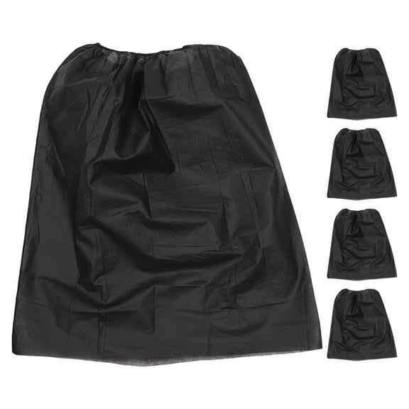 Amosfun 5-Pack Black Multi-Purpose Bath Skirt with Adjustable Fit, Non-Woven Fabric for Home and Use