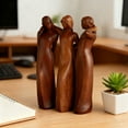 thumbnail image 6 of ZJNGJC Sisters by My Side, 5" Celebrates Friendships Three Sisters Sculpture, Resin Woman Decorative Sculptures Tinted Home Decor Statue, Special Friendship Day Present for Besties Female Brown, 6 of 6
