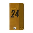 thumbnail image 2 of Keyscaper Joey Porter Jr. Brown Pittsburgh Steelers Folio iPhone Case, 2 of 7