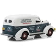 thumbnail image 3 of 1939 Chevrolet Panel Truck "Ridgewood Dental Clinic" "Norman Rockwell Delivery Vehicles" Series Dark Gray and White 1/24 Diecast Model Car by Greenlight, 3 of 4