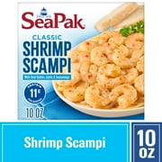 SeaPak Shrimp Scampi in a Blend of Real Butter, Garlic and Seasonings, Frozen, 10 oz