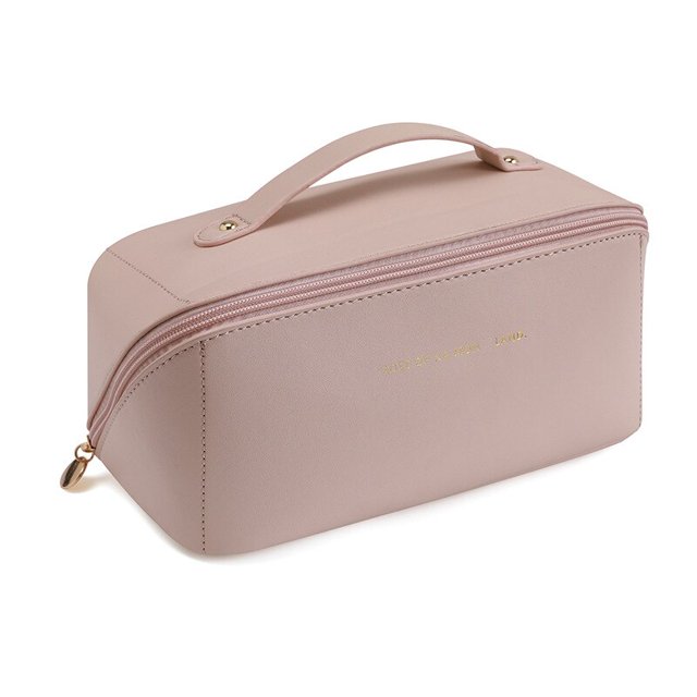 Bolsa de maquillaje de gran capacidad para mujer, neceser portátil impermeable con cremallera, Kit de aseo, organizador de viaje, almacenamiento LIUWENJING unisex