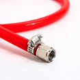 thumbnail image 2 of Conjunto de línea de gas con bloqueo de bola, tubo largo rojo de 5 pies, juego de desconexión de gas con bloqueo de bola de 5/16, kit de elaboración de cerveza casera, rojo, rojo, 2 of 5