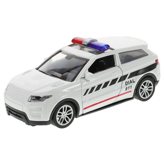PTOOTP 1:32 Scale Police Car Model with Alloy Body, Movable Doors and Wheels, Realistic Design for Collectors and Kids