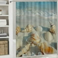 thumbnail image 6 of Fenyluxe Beach Bathroom Curtains Summer Tropical Beach Starfish Seashell Kitchen Curtains Grommet Privacy Curtain Small Window Curtains for Café, Bath, Laundry, Living Room Bedroom 36x72, 6 of 7