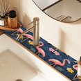 thumbnail image 2 of Yayeee Faucet Mat for Kitchen Sink 30" Diatomite Long Splash Guard Pad, Floral Flamingo, 2 of 7