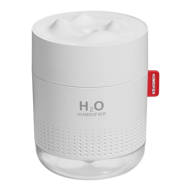 Humidificador ultrasónico silencioso de 500 ml, 2 modos de niebla con LED, apagado automático, sin agua, ideal para el hogar, la oficina, la sala de estar y la habitación de los niños.