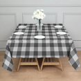thumbnail image 2 of Black and White Checkered Pattern Square Tablecloth, Waterproof Wipeable Spillproof Washable Table Cover for Home Kitchen Party and Daily Decor 52"x52", 2 of 4