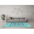 thumbnail image 3 of Ahgly Company Indoor Rectangle Solid Light Blue Modern Area Rugs, 2' x 3', 3 of 4
