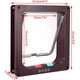 thumbnail image 3 of Puerta para gatos con puerta magnética de 4 direcciones para mascotas para gatos y perros pequeños Puerta para gatos con túnel Marrón 19,7*19*5,3 cm, 3 of 5