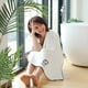 thumbnail image 5 of Toallas de baño - Todas - Suaves - Gruesas - Absorbentes - Secas - Para el hogar - Gimnasio - Piscina - Yoga - Hotel - Ducha - Toalla grande para el baño, 5 of 7