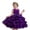 E286-Purple, variant on hengsof Girls Fashion Solid 3D Floral Bow Sleeveless Round Neck Mesh Dress for Wedding Party 3-10 Years Flower Girl Formal Gown