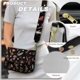 thumbnail image 5 of ZUXONGSY Mushroom Butterfly Floral Print Shoulder Bag for Women Small Crossbody Purse Lightweight Satchel with Adjustable Wide Strap for Shopping Business, 5 of 7