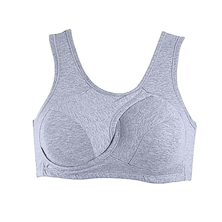 

HHei_K New Women Solid Sport Bra Solid Running Yoga Bras Padded High Impact Workout