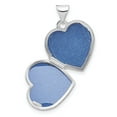 thumbnail image 5 of Finest Gold Sterling Silver Rhodium-Plated Double Hearts 15 mm Heart Locket, 5 of 5