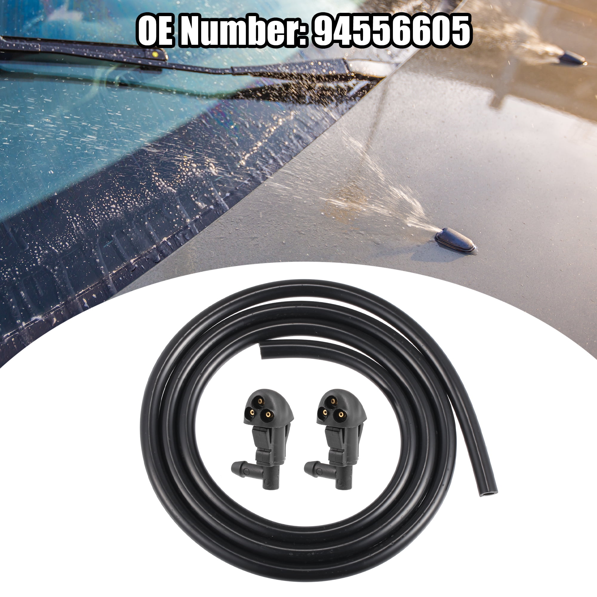 Unique Bargains Windshield Wiper Washer Nozzle for Chevrolet Cruze 2009-2014