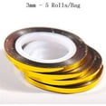 thumbnail image 3 of 5 Rolls Glitter Nail Art Striping Tape Lines Width 3mm-Striping Tape for Nail Art-Nail Striping Tape Foil-Nail Striping Tape Thick-Nail Striping Tape with Dispenser-Self-Adhesive DIY Nail Art Tape, 3 of 4