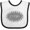 White and Black, variant on Inktastic Piano Keys Oval Boys or Girls Baby Bib