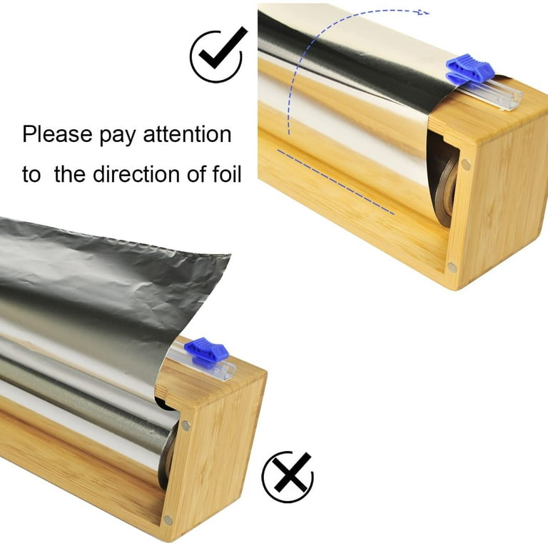 Dropship Cling Wrap Dispenser With Slide Cutter Aluminum Foil