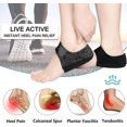 thumbnail image 2 of Protectores de talón, copas de gel para el talón, soporte de cojín para el talón para fascitis plantar, dolor de talón, tendinitis de Aquiles, grietas secas Tacones, almohadillas p, 2 of 5