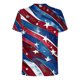 thumbnail image 4 of Tops para hombre, blusas y camisas de manga corta con cuello redondo para hombre, camiseta con cuello redondo y estampado para hombre, blusa informal de poliéster de manga corta a la moda para hombre., 4 of 5