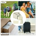 thumbnail image 4 of Unique Bargains 6 Pcs Portable Packing Cube Set for Luggage Beige, 4 of 6