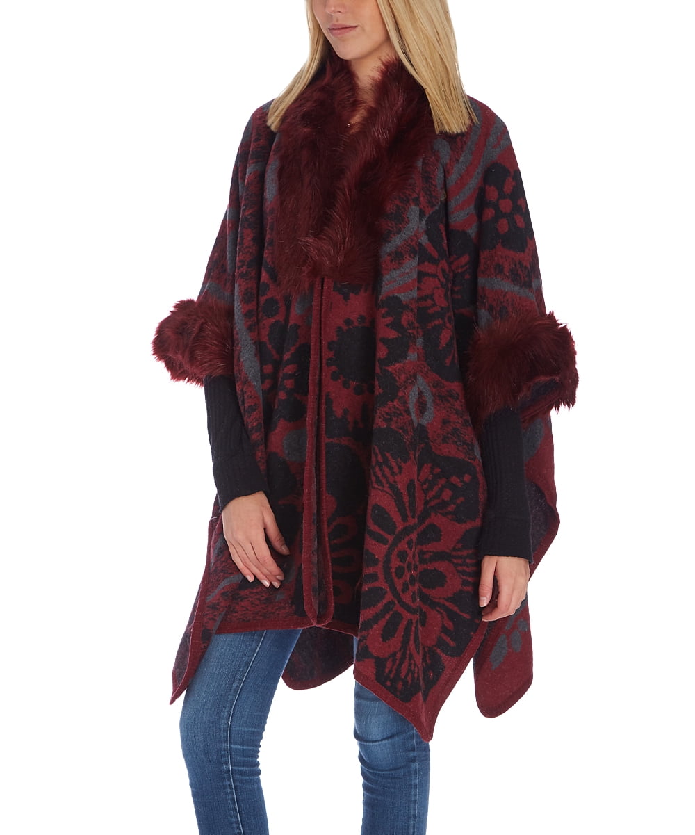 Best Fox Fur Capes Cashmere and Wool Shawl Wraps Winter Warm Poncho Party Dinner