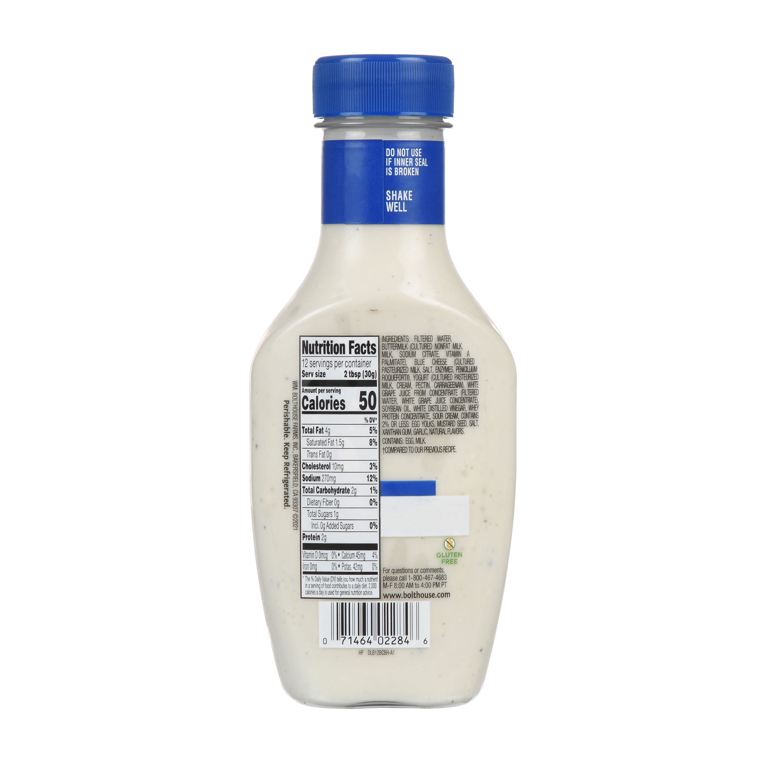 Bolthouse Farms Dressing , Chunky Blue Cheese Creamy Yogurt Dressing, 12 fl. oz.