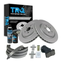 TRQ Rear Brake Pad & Rotor Kit BKA38502 Fits Select 2010-2015 Chevrolet Camaro , 2009-2015 Cadillac CTS