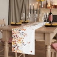 thumbnail image 2 of Table Runners 120 Inches Long Dress Scarves, Brown Eucalyptus Leaves Farmhouse Coffee/Dining/Kitchen Table Runner for Living Room, Summer Botanical Weeping Watercolor 13x120 Inch, 2 of 9