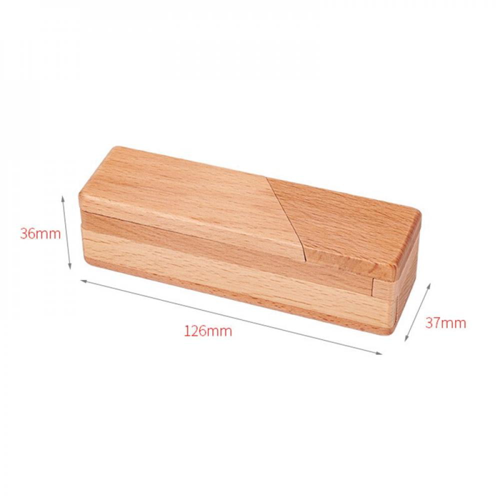 Wooden Test your IQ Magic Puzzle Hide Box Brain Teaser Hide gift for Lover 