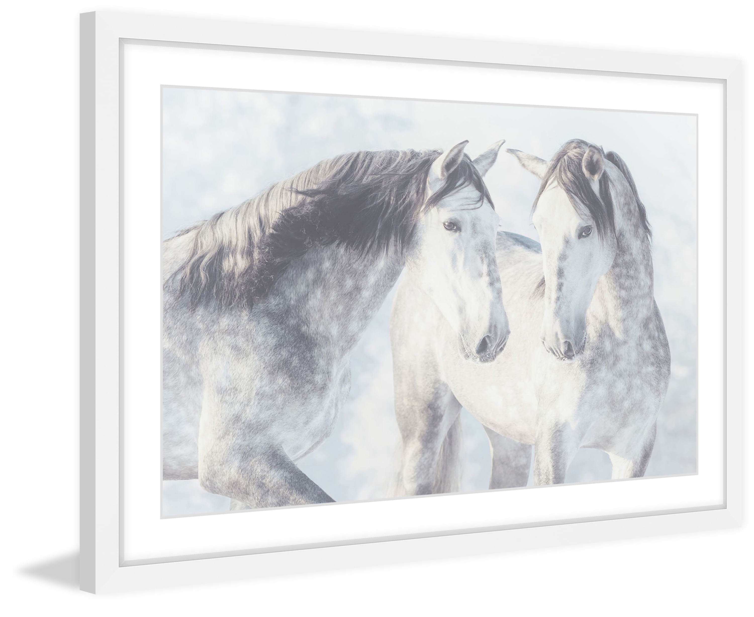 "Twins with Spots" Framed Painting Art Print
