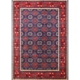 thumbnail image 1 of Ahgly Company Machine Washable Indoor Rectangle Industrial Modern Rose Dust Purple Area Rugs, 6' x 9', 1 of 7