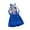 Blue, variant on Tfken Outfit For Girls Baby Summer Clothes Solid Fly Sleeve Sleeveless Top Elastic Short Pants Short Set 2Pcs Blue Girl Outfit Set Size 4-5 Years