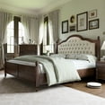 thumbnail image 6 of VANACC Queen Wood Bed Frame with 52.5" Upholstered Headboard, Wood Slat Support, No Box Spring, 6 of 8