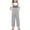 Z-Grey522, variant on JIAYUE Boys Girls Jumpsuits V-Neck Kids Sleeveless Bow Shoulder Strap Long Straight Pants With Pocket Stylish Children Rompers