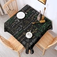 thumbnail image 2 of Math Equations Mathematical Shapes Black Pattern Square Tablecloth,Waterproof Square Table Cover,Wipeable Spillproof Washable Table Cover for Home Kitchen Party Decor 42"X42"(107x107cm), 2 of 6