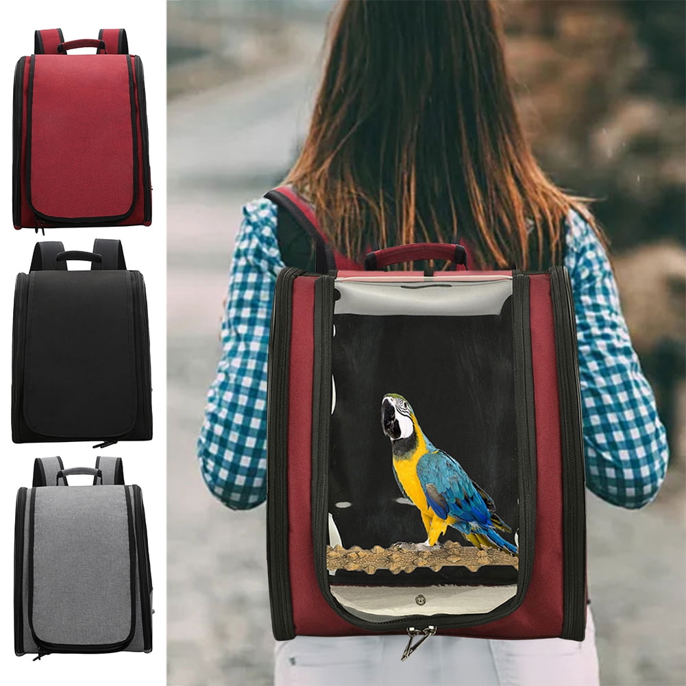 LeKing Bird Carrier Parrot Outside Backpack Space Bag Bird Travel Cage