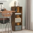 thumbnail image 2 of Furinno LUDER 3-Cube LED Lights Bookcase 9.3 x 12 x 31.5. Amber Pine, 2 of 5
