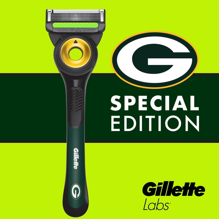 Gillette Labs Official Packers Licensed Razor for Men, 1 Handle, 1