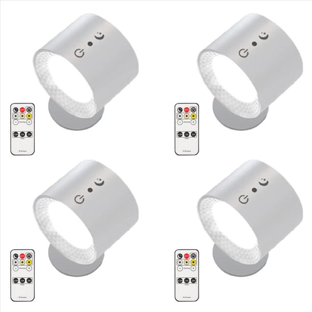 4X Lux Inteligente Glow Right, Luz para Todas Partes Glow Right, Luces Glow Right, Luces Recargables por USB Blancas