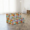 thumbnail image 2 of Tropical Foldable Mattress, Hawaiian Island Flowers, 74.8" x 35.4", Multicolor, by Ambesonne, 2 of 4